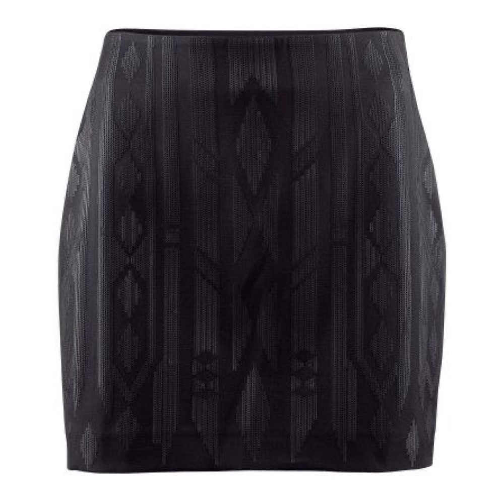 Black Sequin Mini Skirt